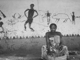 Young Married Woman at Work in Village of Bekota