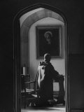 Monk Praying in Benedictine Monastery