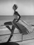 Miami Fashions  Model in Suitable Settings For Afternoon and Casual Play Clothes