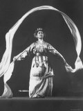 Woman Performing a Scarf Dance