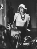 Slouch Hat in Garbo Tradition Made of White Satin For Cocktail Outfit