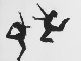 Silhouettes of Dancers Diane Sinclair and Ken Spaulding