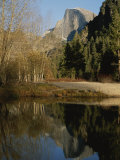 Autumn View of the Park with Half Dome in the Background