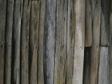 Close View of Slats on an Antique Timber Barn
