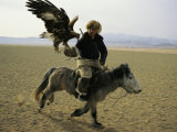 A Mongolian Eagle Hunter in Kazahkstan
