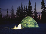 A Warm Glow Eminates from an Igloo