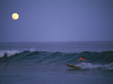 A Man Surfs on the Pacific Ocean in Baja  Mexico