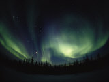 A Brilliant Display of Aurorae Shot with a Fisheye Lens