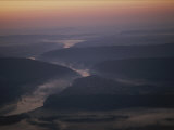 Aerial over Maryland  Virginia and West Virginia at Harpers Ferry