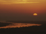 Sunrise over the Nile River in the Valley of the Kings
