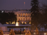 White House  from Elipse at Christmas