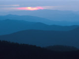 Twilight Covers the Ridges of the Blue Ridge Mountains