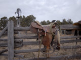 A Saddle is Left Behind by Some Ranchers in the Nebraska Sandhills