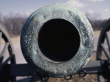 A Head-On View Looking Down the Mouth of a Civil War Cannon