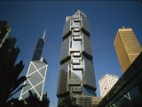 Hong Kong Skyline  Bank of China Tower and other Buildings