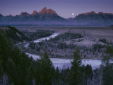 Dawn Strikes the High Ridge of the Teton Range