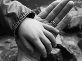 Boy Holding his Fathers Hand