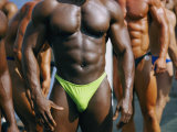 Body Builders Gather for a 2-Day Competition on the Beach in Venice