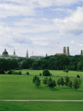 View of the English Garden in Munich  Germany