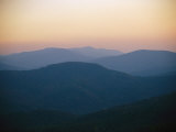 Twilight over the Blue Ridge Mountains View from Skyline Drive