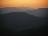 Twilight over the Blue Ridge Mountains View from Skyline Drive  Tanners Ridge
