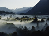 A Heavy Fog Fills a Valley in the Olympic Mountains