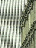 New York Stock Exchange Building and World Trade Center in Background