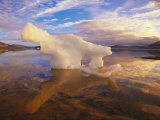 Small Iceberg Stranded on an Ellesmere Island Shore by an Ebb Tide