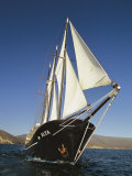 Ship Sailing Through the Galapagos Islands