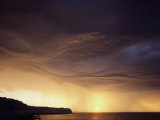 Clouds and Rain at Twilight over the Valdez Peninsula