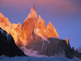 Sunrise over Patagonias Cerro Torre Massif