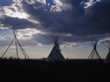A Cluster of Teepees and Frames in a New Mexico Field