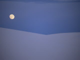 The Moon Rises over a Sand Dune in White Sands National Monument