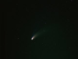 A Meteorite Streaks Through the Night Sky