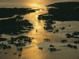 Aerial Shot  Tangier Island  Chesapeake Bay  Virginia