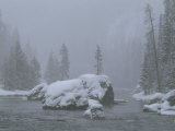 Snow Storm  Firehole River