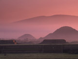 Early Morning View of the Sun Pyramid from the Quetzalcoatl Temple