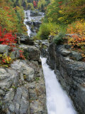 A View of the Silver Cascade Falls in New Hampshires White Mountains