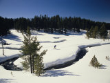 Virginia Creek  with a Cross-Country Skier