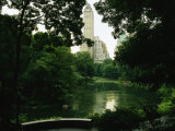 A View of a Pond and Lush Foliage in Central Park; the Pond is in the Southeast Corner of the Park
