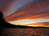 Sunset on Sebago Lake