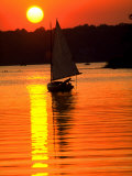 Catboat on the Chesapeake Bay at Sunset