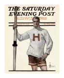 Harvard Pole Vaulter  c1907