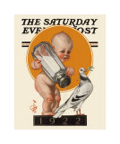 New Year's Baby  c1922: Catching the Bird of Peace