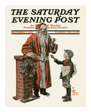 Newsboy and Santa  c1912
