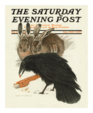 Crow and Rabbits  c1916