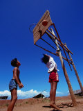 Children Playing Basketball at Honda Bay  Puerto Princesa  Philippines