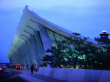Dulles International Airport at Night  Washington Dc  USA