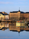 Early Morning Light Over the Marina at Pohjoisranta Near Senate Square  Helsinki  Finland