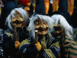 Witch Puppets or Dolls at the Christmas Fair on the Piazza Navona  Rome  Italy